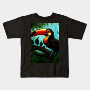 Toucan in Jungle Kids T-Shirt